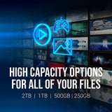 PNY (M280CS1030-500-RB) CS1030 M.2 NVMe 500GB SSD, PCIe Gen3 x4, Sequential Read of up to 2,000 MB/s and Write of up to 1,100 MB/s