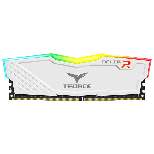 TEAM DELTA 16GB DESKTOP MEMORY, RGB, DDR4, 3200MHZ, CL16, WHITE