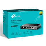 TP-Link TL-SG108PE 8-Port Metal Gigabit Easy Smart Switch with 4-Port PoE+ (64W)