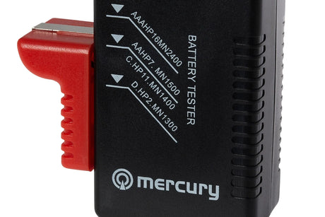 Universal Analogue Battery Tester for AA, AAA, C, D, 9V PP3 & Coin Button Cells
