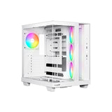be quiet! Light Base 500 LX BGW86 White Mid-Tower Case, Tempered Glass, 4x ARGB Light Wings LX Fans, High Airflow ATX Case, USB-C 10 Gbps, 400 mm GPU Support, Vertical GPU Mount