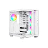 be quiet! Light Base 500 LX BGW86 White Mid-Tower Case, Tempered Glass, 4x ARGB Light Wings LX Fans, High Airflow ATX Case, USB-C 10 Gbps, 400 mm GPU Support, Vertical GPU Mount