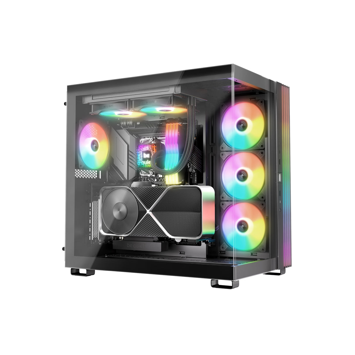 be quiet! Pure Loop 3 LX Liquid CPU Cooler, Universal Socket, 240mm Radiator, 2 x Light Wings LX PWM High Speed, Stylish ARGB cooling block featuring 10 included lighting foils, 3-year manufacurer's warranty.