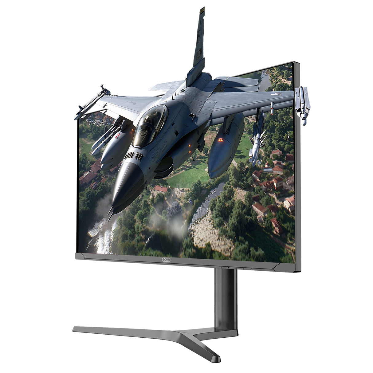 piXL CM32G7 32 Inch 144Hz 4K Widescreen IPS Gaming Monitor with AMD FreeSync & Nvidia G-Sync, 3840 x 2160 Resolution, 1ms Response Time, 144Hz Refresh Rate, HDMI, DisplayPort, USB-C, USB-A, RGB Lighting, VESA Mount & Height Adjust